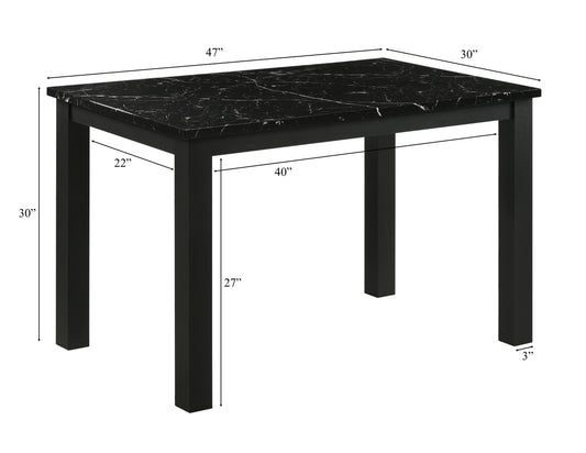Resia - Dining Table - Black