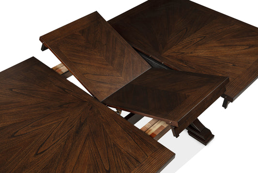 Hamil Dining Table with 18" Self-Storing Leaf