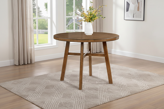 Blanche Brown Round Counter Height 5 Pc Dining Set