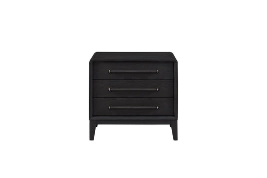 Elure 3-Drawer Nightstand- Peppercorn