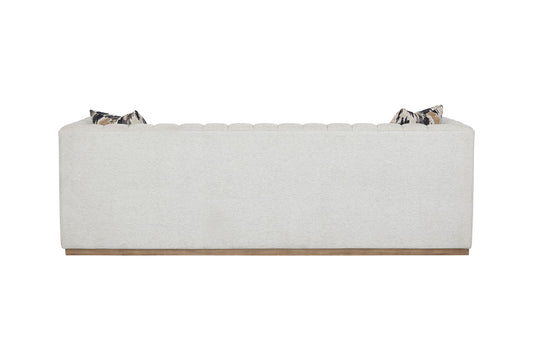 Elure - Channel Sofa - Pearl Silver