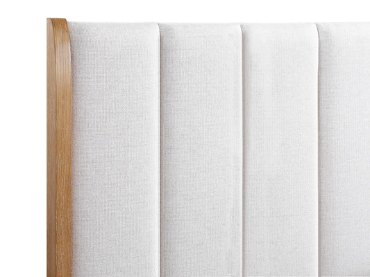 Westcott - King Panel Bed - Cerused Natural