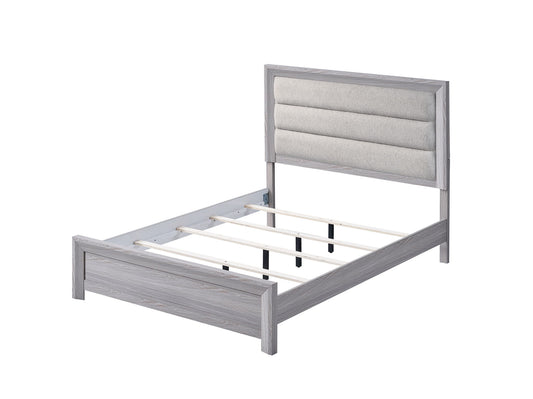 Adelaide - Upholstered Queen Bed - Drift Wood