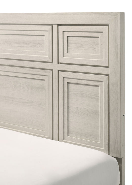 Lorraine - King Bed - Antique White