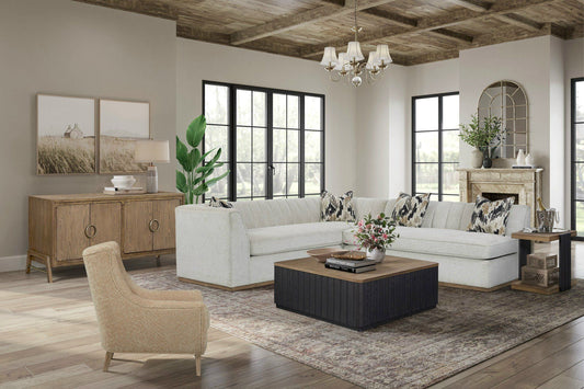 Elure - Channel Chairside Table - Peppercorn