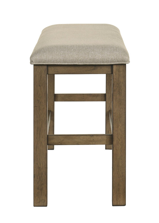 Cockrell - Counter Height Bench - Light Brown / Beige
