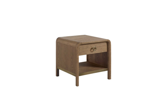 Elure - Waterfall End Table - Latte