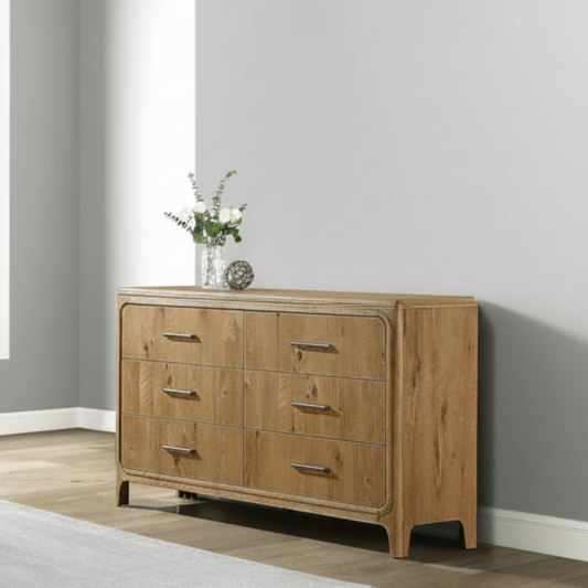 Westcott Cerused Natural Dresser with Optional Mirror
