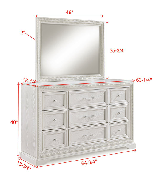 Alexandria - Bedroom Dresser - White