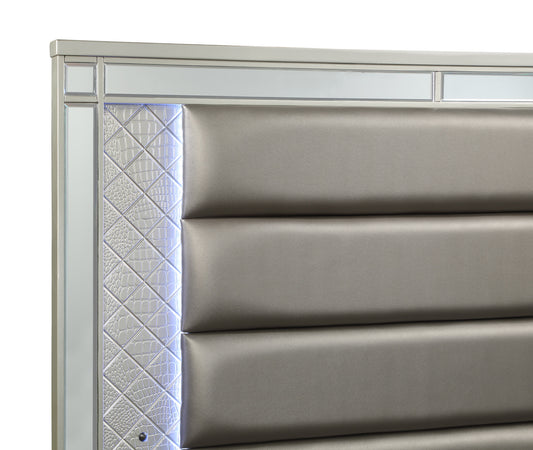 Cristian - Queen Upholstered Bed - Champagne