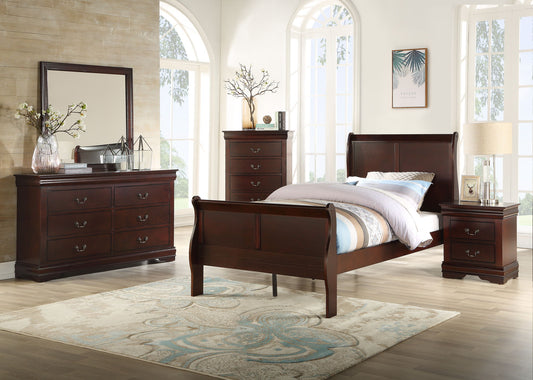 Louis Philip Cherry Bedroom Sets by Crown Mark