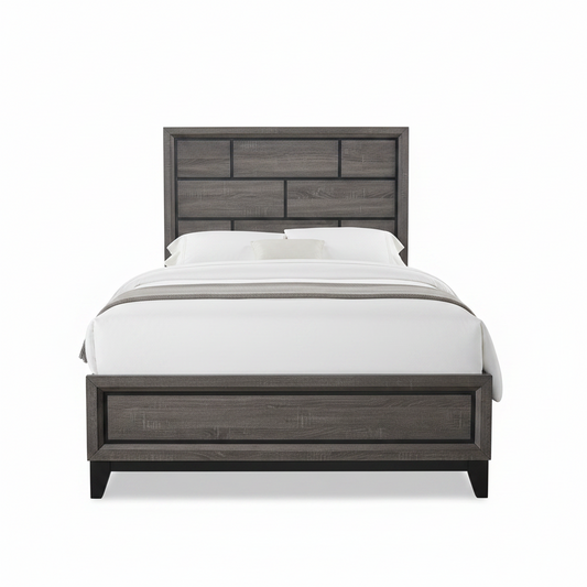 Akerson - Twin Bed - Gray