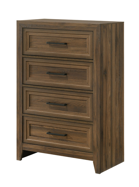 Lorraine White or Brown 4 Drawer Chest