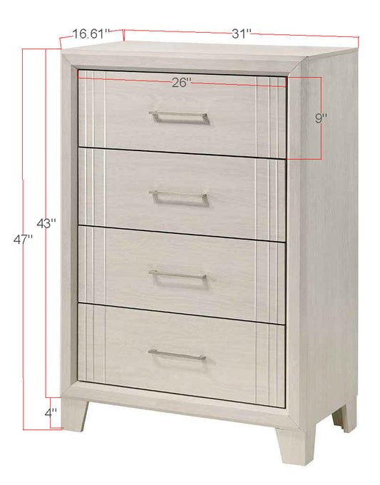 Charlie - Chest - White