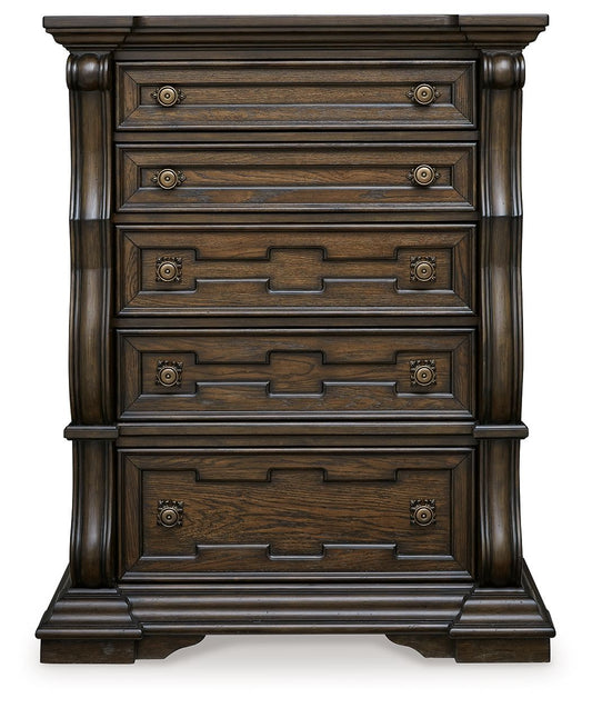 Maylee - Five Drawer Chest - Dark Brown