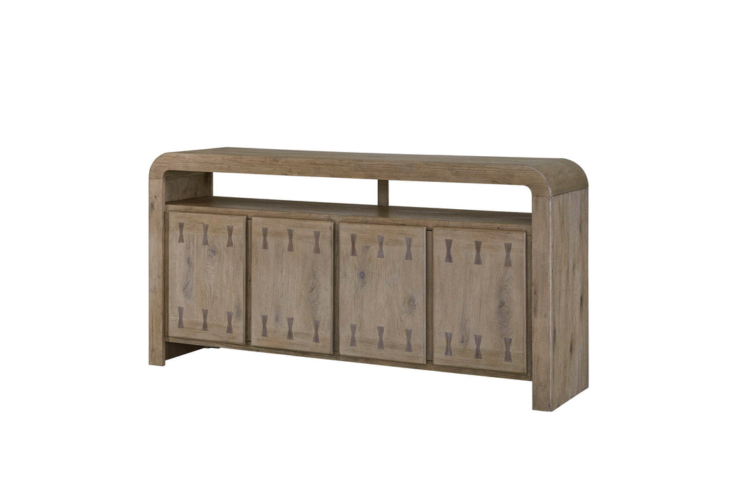 Pagosa - Bowtie Console - English Knotty Oak
