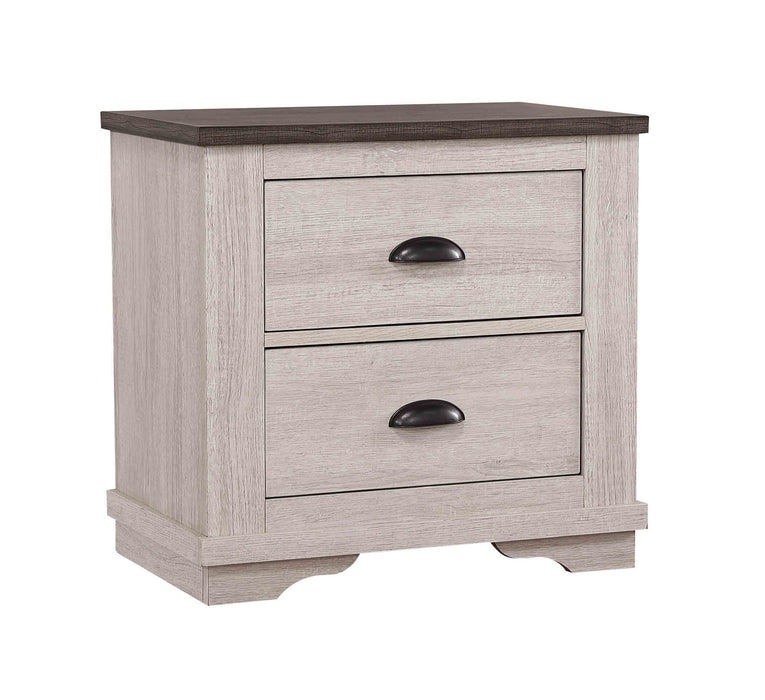 Coralee - Nightstand - Chalk / Gray