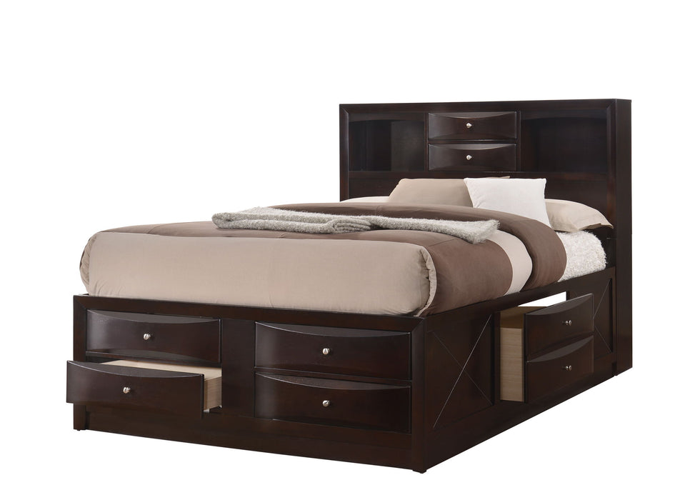 Emily - Queen Bed - Brown