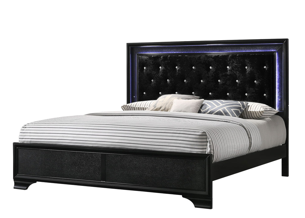 Micah - King 4 Piece Bedroom Set - Black