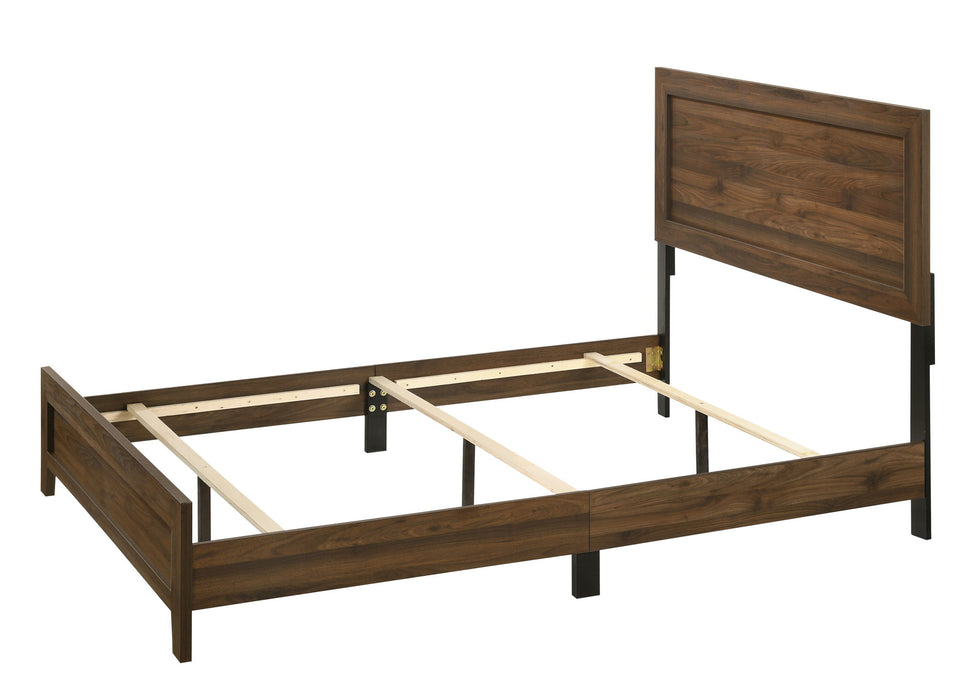 Millie - Queen Bed In One Box - Brown Cherry