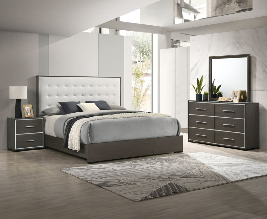 Sharpe - Queen 4 Piece Bedroom Set - Dark Gray
