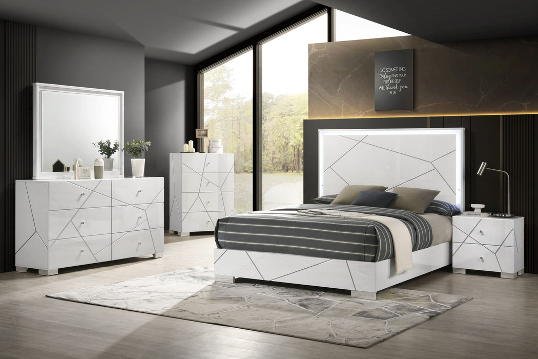 Ayla - Queen 5 Piece Bedroom Set - White
