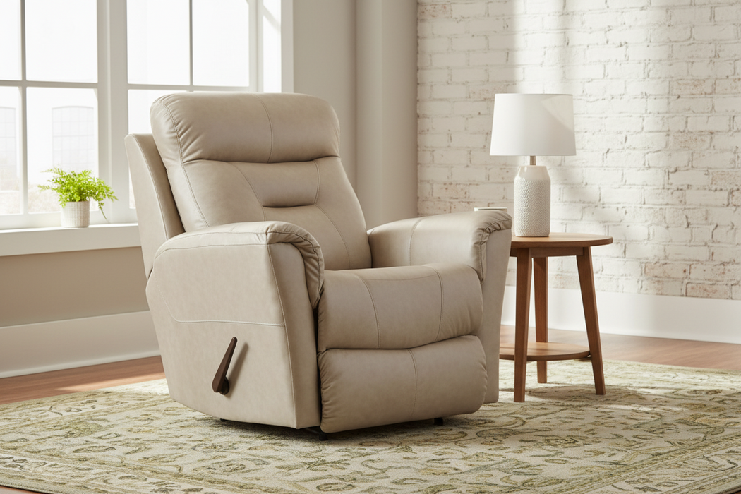 1143 Flicker Rocker Recliner in True Grit PMF Faux Suede