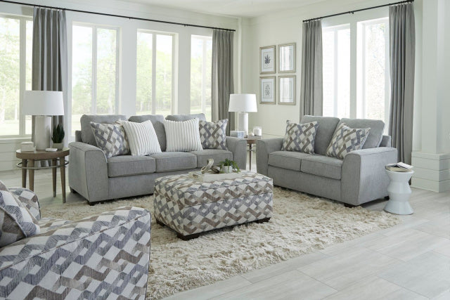 1250 Sofa and Love in Roman Steel