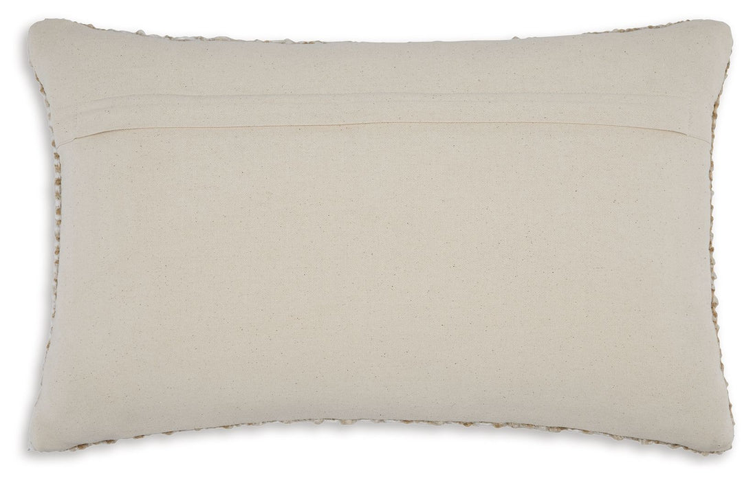 Hathby - Pillow (Set of 4) - Tan / White