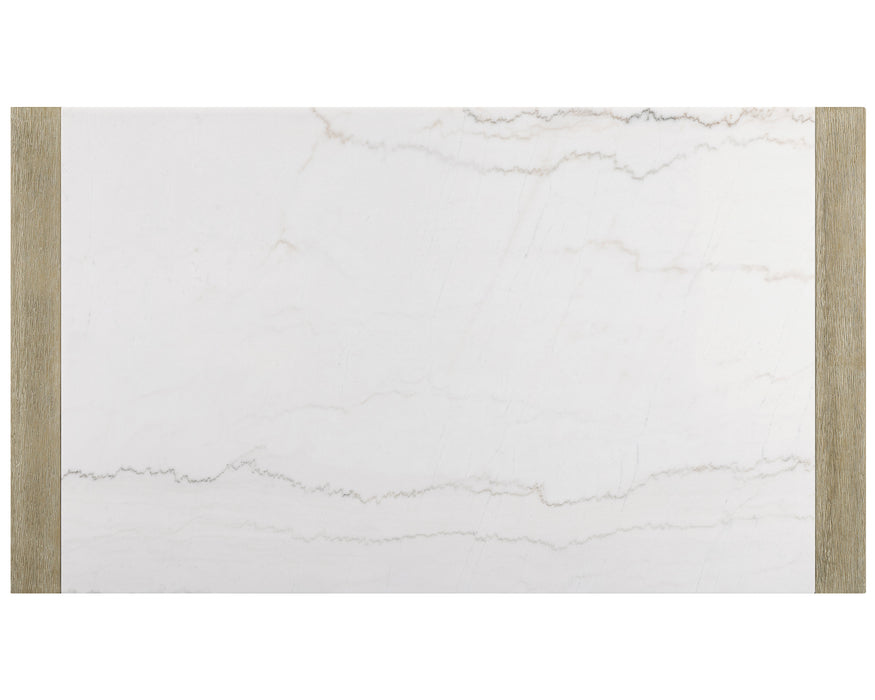 Hazel - Genuine Marble Dining Table - Wired White