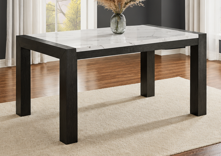 Jules Faux Marble Dining Tbl