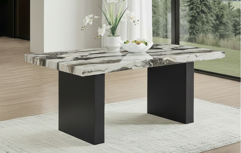 Vega Faux Marble Dining Table