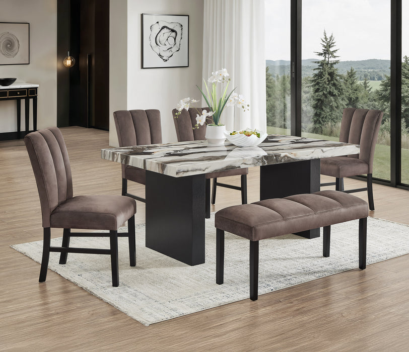 Vega Faux Marble Dining Table