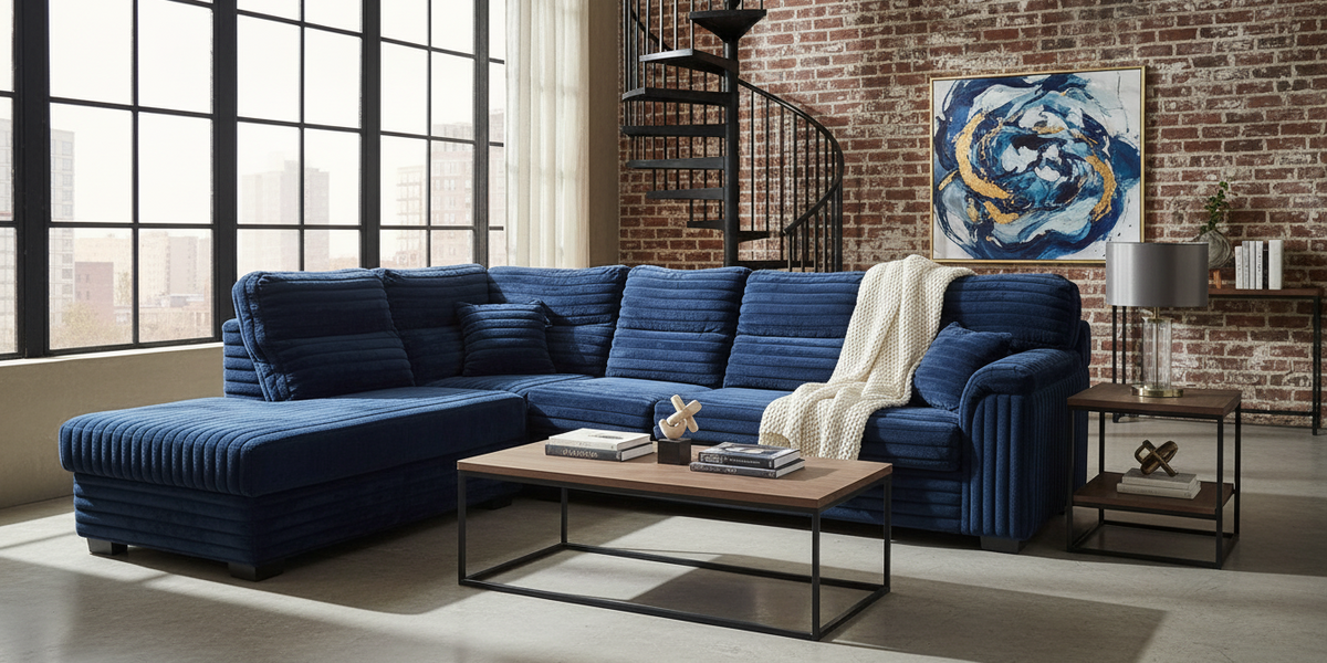 1431 2 Pc Sectional with LF Chaise by L&A — furniturelanddist.com