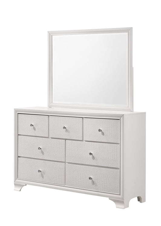 Lyssa - Dresser & Mirror - White