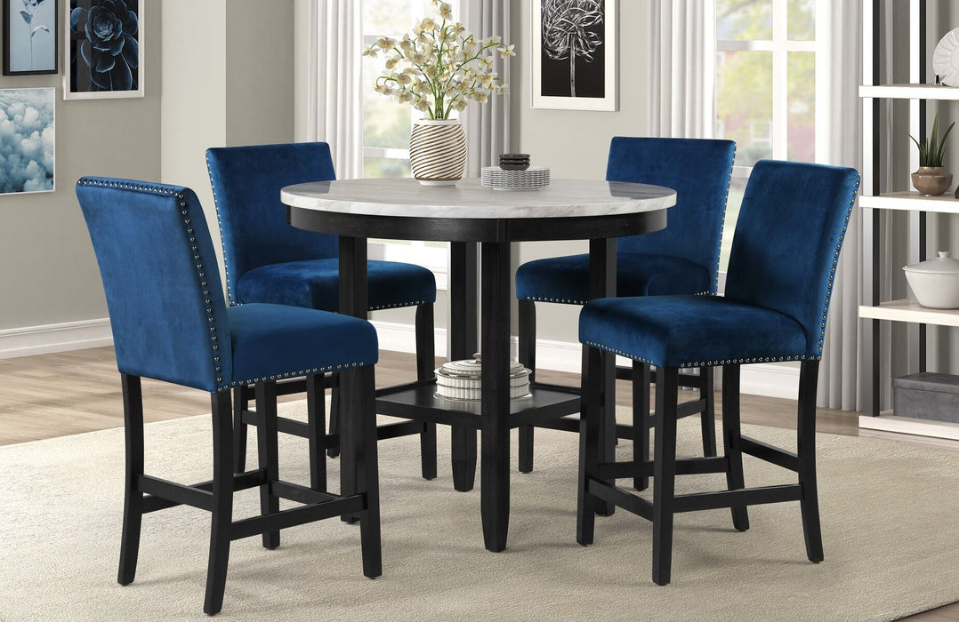 Lennon Round 5 Piece Counter Height Dining Sets