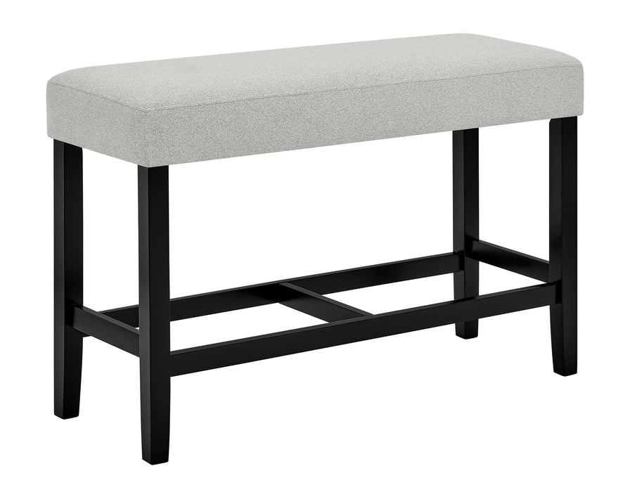 Marbel - 6 Piece Dining Room Set - Dove / Black