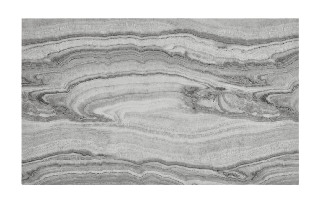 Marbel - 5 Piece Faux Marble Counter Height Set - Dove / Black