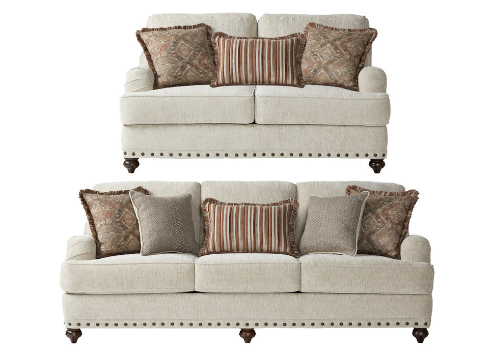 Phineas Driftwood or Cycle Hay Sofa and Loveseat Set 17285