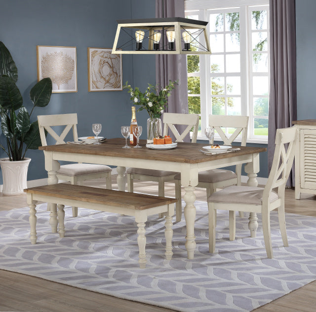 6 Piece Farmhouse Dining Group