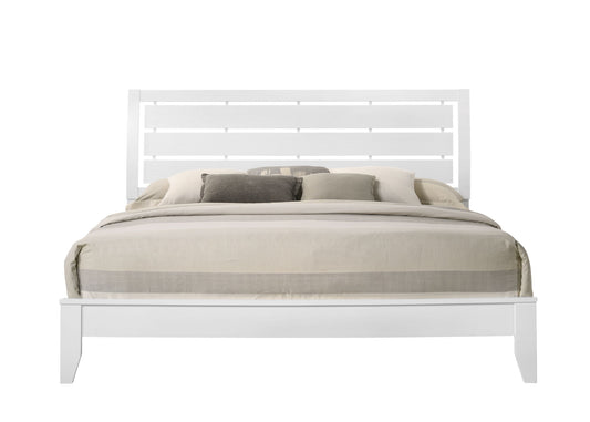 Evan - King Bed - White