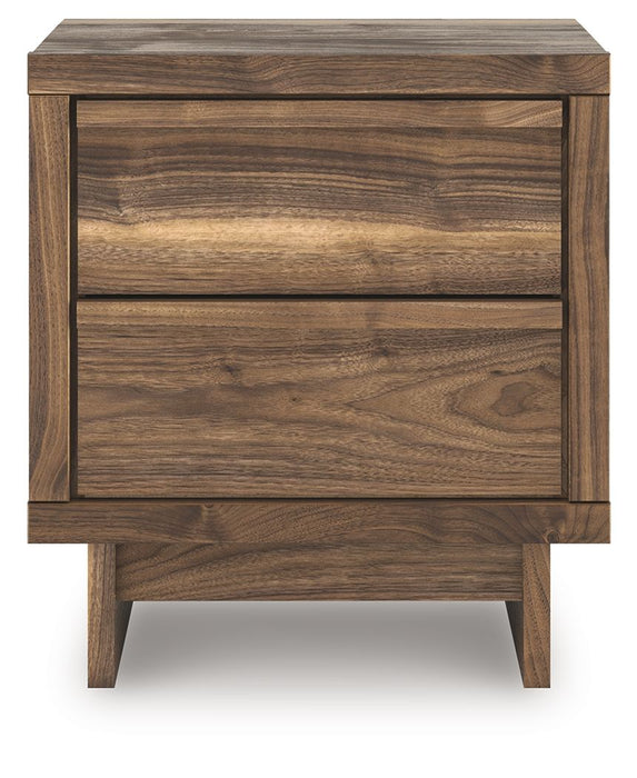 Chirason - Two Drawer Night Stand - Brown