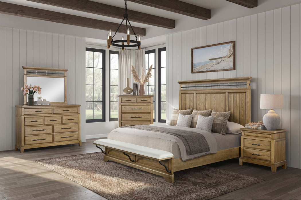 Bellamy Lane Panel Bedroom Set with Bench