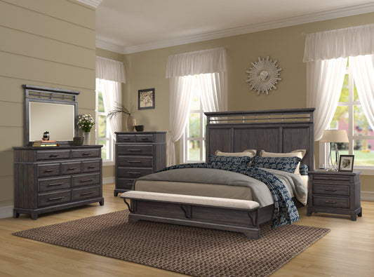 Bellamy Lane Panel Bedroom Set with Bench