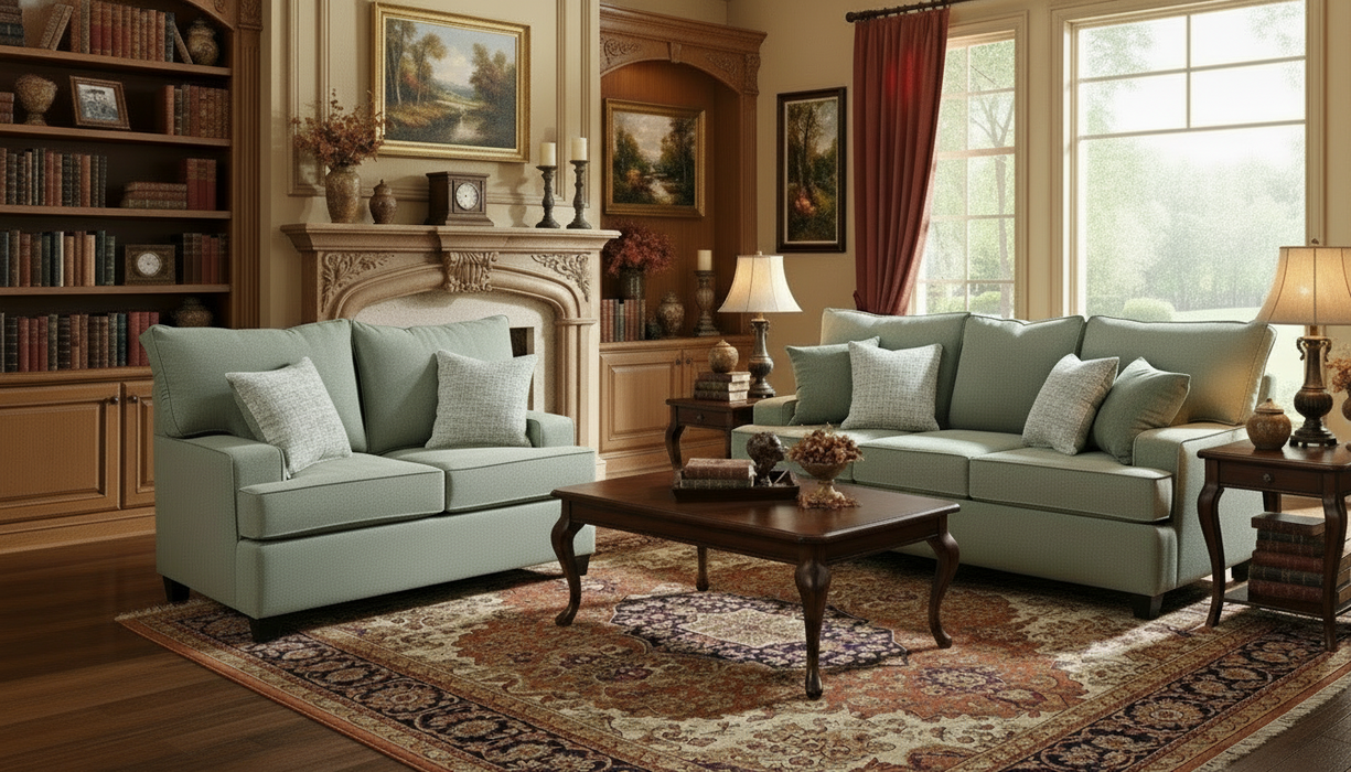 1935 Sofa and Love Seat Set by L&A