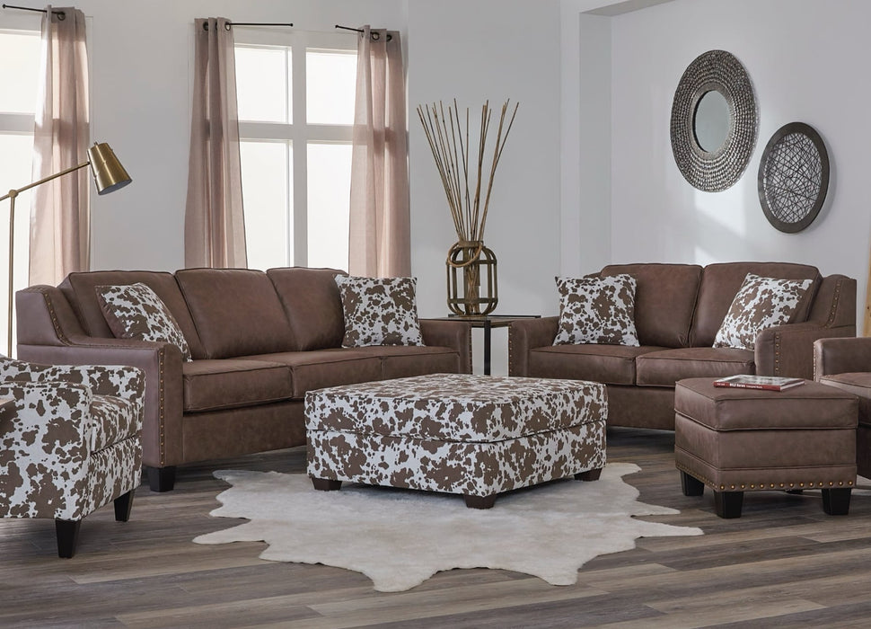 19650 Sofa & Loveseat in Perle Coco