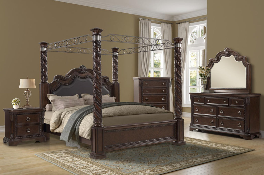coventry tobacco bedroom set Hall Sleigh Bed (California King) by New Classic Furniture Queen Bed Traditional Dark Cherry Finish Finish