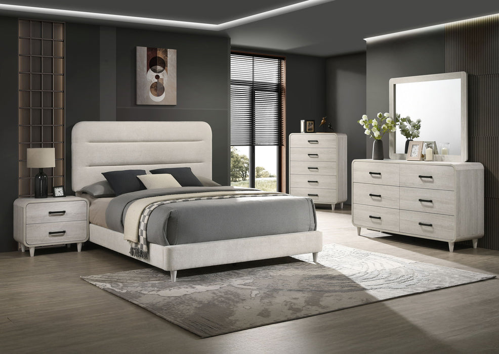 Nyomi - King 5 Piece Bedroom Set - White