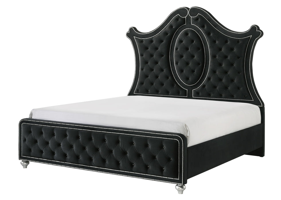 Cameo - King 5 Piece Bedroom Set - Black