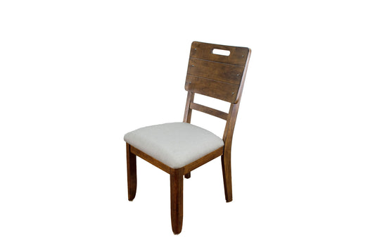 Danville - Tray Dining Chair (Set of 2) - Spice Brown / Pearl Silver